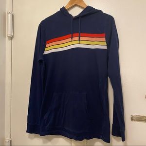 Old Navy Soft Washed Stripe Lightweight Jersey Hoodie For Men